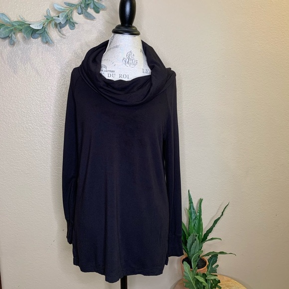 Lou & Grey ~ Black Cowl  Neck Sweater - Picture 1 of 6
